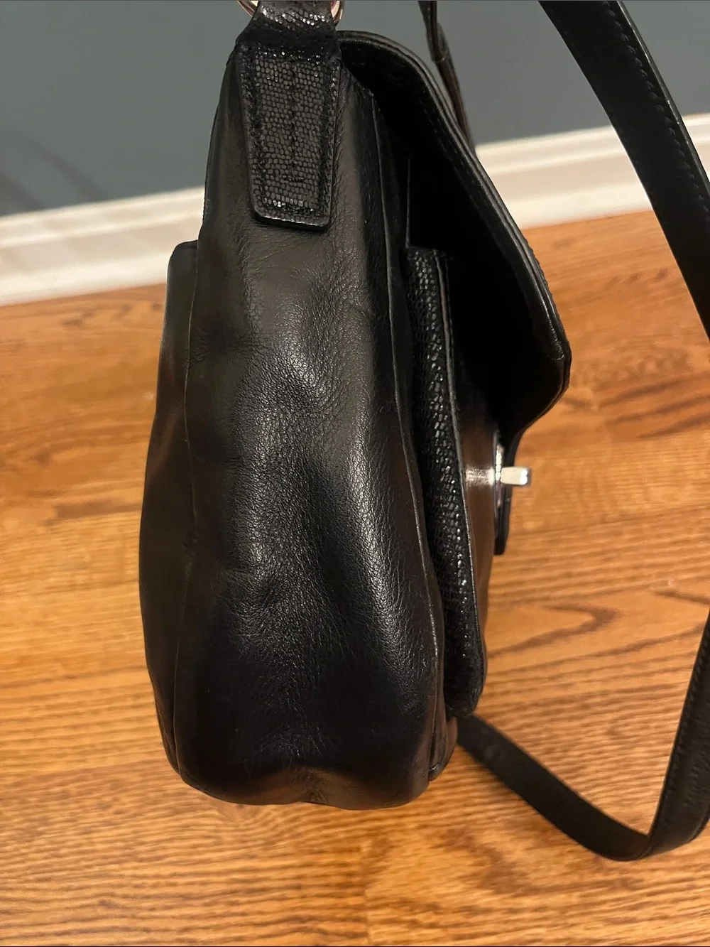 Coach Taylor Leather Flap Shoulder bag - black F27481